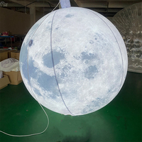 Décoration publicitaire géante modèle de lune gonflable prix fabricant PVC gonflable lune planète espace thème fête décoration