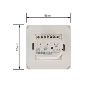 Indikator mudah dioperasikan termostat ruangan pemanas elektronik mekanis pintar sederhana dengan lampu