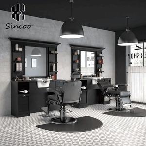 Luxury Unique Single-sided Vintage Marble Barber Mirror Station <b>With</b> Ceramic Bowls Mirror Styling Mirror <b>Dressing</b> <b>Table</b> - Product Image 2