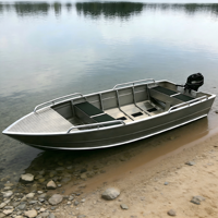 Bateau de pêche en aluminium de 8 pieds, fabrication directe d'usine, OEM ODM, entièrement soudé, bateau de pêche de loisir Jon pour la pêche, petits travaux