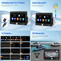Podofo 7 "Single Din Voiture Stéréo Autoradio Carplay Android Auto Incell Écran Voiture MP5 Lecteur EQ BT DVR USB Vente en Gros