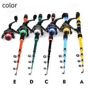 Canne à pêche télescopique en verre 1,5 m/1,8 m, combo, action rapide, hameçon artificiel, leurre, <span class=keywords><strong>perche</strong></span>, rivière, kit de moulinet de pêche à la traîne - Product Image 3