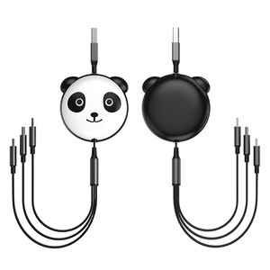 Pinou Panda Retractable 3-in-1 <b>Charging</b> <b>Cable</b> Fast Charge For Phone Tablet Laptop - Product Image 4