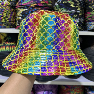 Chapeau Bob Wins Flying Fisherman pour Hommes et Femmes, Style Hip Hop, Performance Scénique Urbaine, Métal, Carnaval, Laser, Pub, Club, Bar, Rave, Costume - Product Image 4