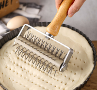 Rouleau en acier inoxydable pour pizza, gâteau, tarte, pâte à pizza faite maison, outil de cuisson pour pâte à pizza, gâteau, pain, pâtisserie