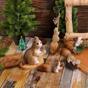 Figurines d'animaux miniatures de dessin animé à faire soi-même, souris et écureuils mignons, mini-artisanat en mousse pour la décoration de bureau, de jardin et de la maison - Product Image 4