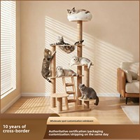 Menara Panjat Kucing Modern dari Wol, Tempat Tidur, Kapsul Luar Angkasa, Multifungsi D-3, Mainan Papan Bertingkat, Buatan Cina, Perlengkapan Hewan Peliharaan