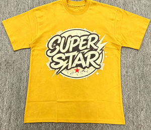 T-shirt in <span class=keywords><strong>cotone</strong></span> ring-spun pesante con stampa astratta a fiamma, oversize, stile Y2K, unisex, per tutti i giorni - Product Image 3