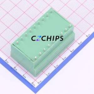 KF2EDGVH-5.08-2*9P Plug-in Terminal Block Through hole,P=5.08mm Connector Board-to-Board / Socket - Closed 2x9P 5.08mm Green - Product Image 2