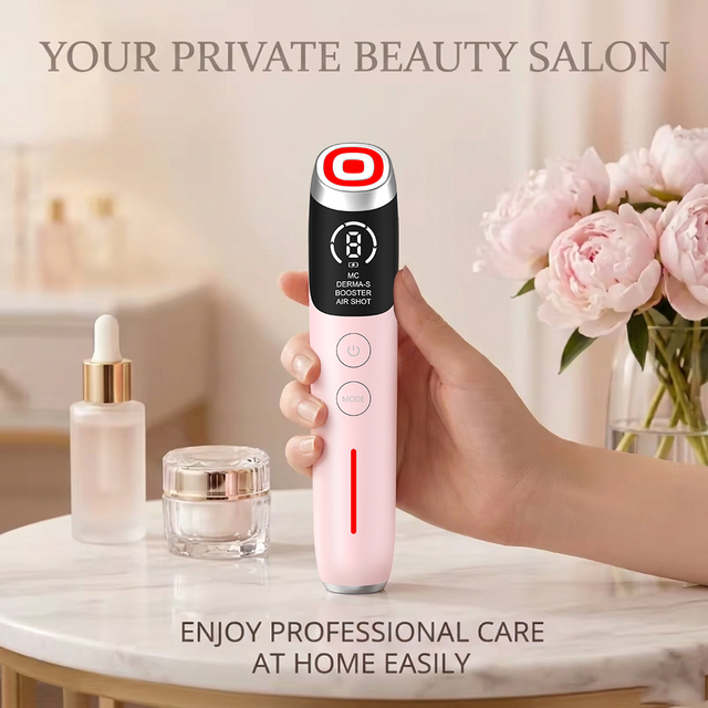 6 in 1 Portable Anti Aging Wrinkle Remover Face Sculpting Wand Facial Scrub Tools Face and Neck Lifting Massager Beauty Device