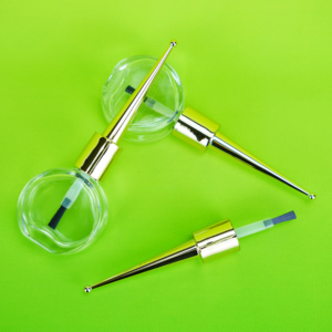 Chai thủy tinh trong suốt 14ml/15ml đựng dầu dưỡng móng, sơn gel, mỹ phẩm, nắp vàng kèm cọ, dùng cho salon - Product Image 6