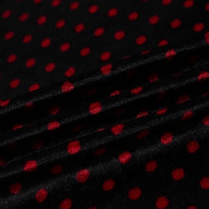 Belle impression tricot <span class=keywords><strong>robe</strong></span> en velours minky dot tissu de velours doré - Product Image 1