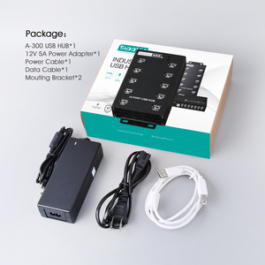 Hub de charge et de synchronisation de données USB 2.0 à 10 ports Sipolar A-300 60W en métal avec adaptateur secteur - Product Image 6