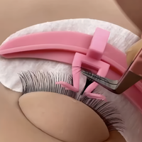 Outil d'extension de cils facile à utiliser pour débutants, séparateur de cils en silicone réutilisable à séparation rapide, forme de grenouille