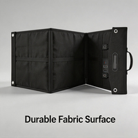 Panneau solaire portable monocristallin en silicium noir pliable Trucell 100W, léger, efficacité 22,5%, garantie 1 an, RoHS