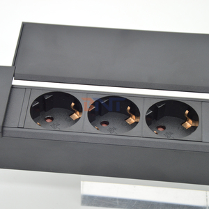 CE Approved 16A Tabletop <strong>Socket</strong> 3 AC Outlets USB A+C Ports Embedded <strong>Side</strong> Slide Design Hidden Power Outlet for Meeting Table - Product Image 4