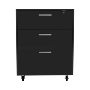 DB Depot E-SHOP Three <b>Drawer</b> Danbury <b>Storage</b> Cabinet Organizer Top Surface with Four Black Casters - Product Image 2