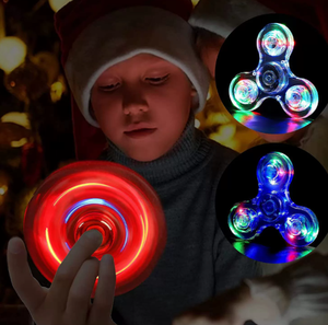 Luckykoo 2026 Vente Flash Jouet Anti-Stress Lumineux Coloré LED Fidget Spinner pour Enfants - Product Image 2