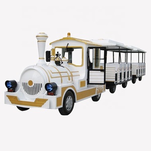 Tren turístico sin rieles para parques de atracciones, trenes de atracciones en venta - Product Image 1