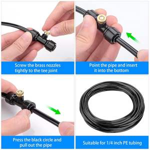 Tête d'arrosage en laiton série Micro-Spray, prise à connexion rapide de 1/2 pouces pour l'irrigation extérieure des jardins, économie d'eau - Product Image 3