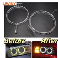 Bande de guidage de phare de voiture Liwiny, anneau de lampe LED, tube de feux de jour DRL pour X3 F25 2011 2012 2013