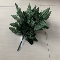 Tanaman Pakis Sutra Simulasi 12 Buah FANCY, Dekorasi Dalam Ruangan Simulasi Tinggi untuk Pernikahan, Pesta Natal, Rangkaian Daun dengan Pegangan Tetap