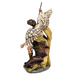 Figura Decorativa <span class=keywords><strong>de</strong></span> Resina Religiosa Inspiradora del Arcángel San Miguel Derrotando a <span class=keywords><strong>Satan</strong></span>ás, <span class=keywords><strong>Estatua</strong></span> del Arcángel para Decoración del Hogar - Product Image 2