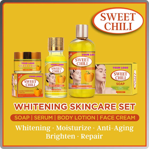 Set de Cuidado Facial de Lujo con Chile Dulce, Niacinamida, Vitamina B5 y C, Sin Parabenos, Hidratante, Control de Grasa, Blanqueador y Reparador - Product Image 1