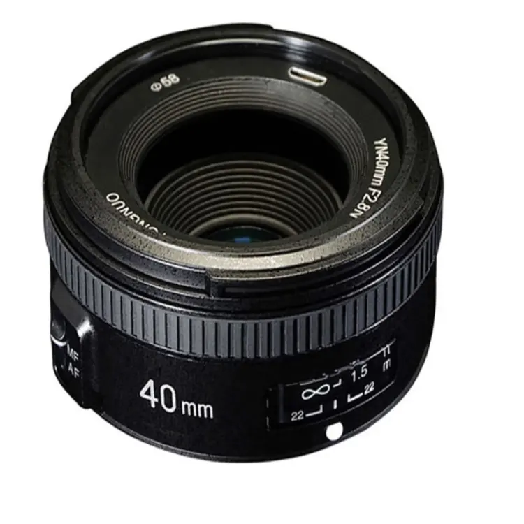 YONGNUO 40MM YN40mm F2.8N lente F2.8N luz peso estándar primer lente para Nikon d5300 d3400 d7200 d3100 d3200 d5100 cámaras DSLR
