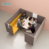 Hôtel/bibliothèque/bureau espace Public combinaison de sections modulaires canapé d'attente avec séparation d'écran canapé de réception
