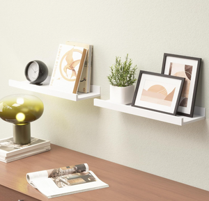 Estantes Largos de Madera para Montar en la Pared, Ideales para Baños y Salas de Estar, Decoración del Hogar, Estante de Almacenamiento para Utensilios de Cocina - Product Image 3