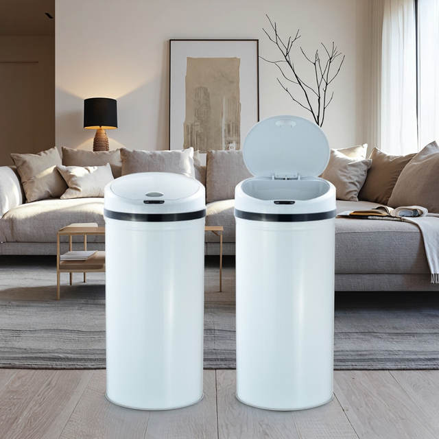 Premium Poubelles Intelligentes Standing Structure Automatic Trash Bin with Motion Sensor Poubelle Cuisine for Home