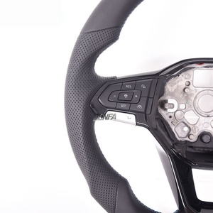 Volante de fibra de carbono rojo personalizado privado para Volkswagen Golf 8 Dsg Mk5 Gti/para todos los modelos de automóviles - Product Image 4