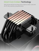 Universal CPU Air Cooler 6 Heat Pipes TDP 250W for Intel LGA1851/1700/1200 AMD AM5/AM4 Ryzen 9 I9 Silent PWM Heatsink Fan