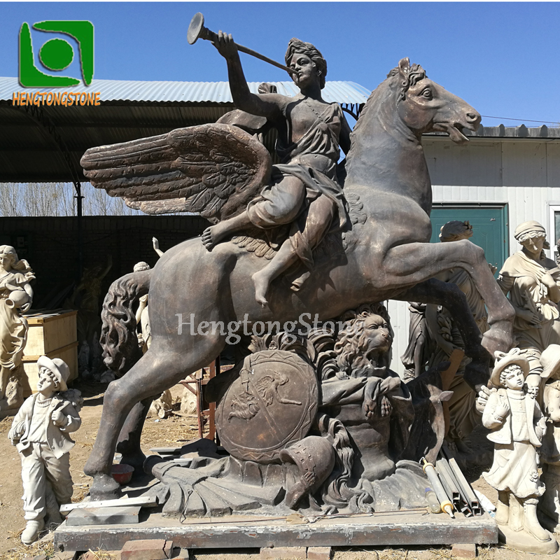 ギリシャ様式の大理石像が飛ぶ馬に乗る彫刻| Alibaba.com