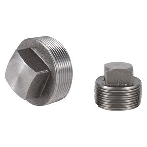 Cắm nhà sản xuất thép không gỉ <span class=keywords><strong>SS</strong></span> <span class=keywords><strong>304</strong></span> 316 ASME b16.11 3 "NPT giả mạo phụ kiện đường ống giả mạo cắm nam chủ đề vuông đầu cắm - Product Image 2