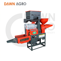 Machine de traitement du riz automatique DAWN AGRO avec fonction de broyage de céréales (maïs) pour les entreprises agricoles – Moulin à riz électrique