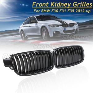 1 Paire de Grilles de Calandre Avant en Fibre de Carbone pour BMW Série 3 F30 F31 F35 2012-2018, Accessoires de Style Automobile - Product Image 2