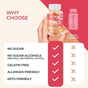 Oem/ODM tự nhiên Gummy Kẹo bổ sung cho phụ nữ của hormone cân bằng thời kỳ mãn kinh cứu trợ và pms-cho người lớn - Product Image 6