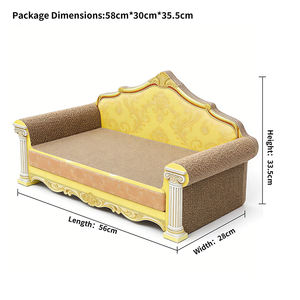 Griffoir pour chat en carton ondulé haute densité, écologique et luxueux, lit-canapé assemblé qui ne laisse pas de débris - Product Image 6