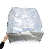 Sacs en aluminium de grande taille, antistatiques, argentés, blancs, à fermeture éclair ou à ouverture supérieure, pour produits à utiliser avec prudence