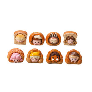 Nouveauté en gros : Breloques en lucite 3D en forme de fruits de la série « Cute Bread », couleurs assorties pour la décoration, prix de gros - Product Image 5