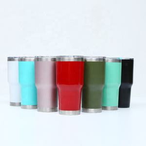 Gobelet réutilisable avec logo personnalisé, 30 oz, en acier inoxydable à double paroi, isolé sous vide, avec couvercle, pour café et voyages - Product Image 4