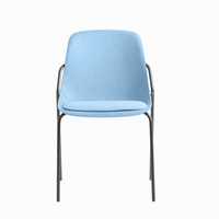 Chaise en feutre recyclé pressé à chaud, fabriquée à partir de bouteilles en plastique post-consommation, forme personnalisée, chaise ergonomique pour la maison et le bureau