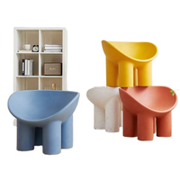 Chaise en plastique à pieds d'éléphant, prix de gros, chaise de balcon individuelle, chaise de lecture, chaise de designer, luxe léger, fabricant