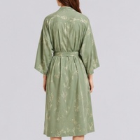 Peignoir en fibre de bambou personnalisé pour femme, robe décontractée et confortable, pyjama léger, robe de nuit pour usage quotidien à la maison