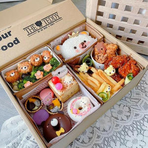 Cajas de Papel Kraft Desechables y Reciclables de Grado Alimenticio para Sushi, Fideos, Papas Fritas - Contenedor Personalizable para Llevar - Product Image 2