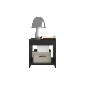 Elaine Table de chevet moderne DB pour chambre à coucher, salon ou hôpital Meuble à panneaux en bois de pin noir pour usage domestique - Product Image 4