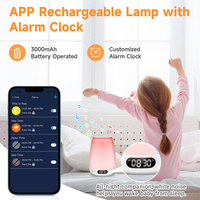 Machine à bruit blanc Rgb Veilleuse 14 sons apaisants Éclairage LED coloré Abs Branchement Contrôle par application Pour bébé Chambre d'enfant Aide au sommeil