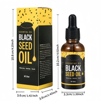 Huile capillaire hydratante et lissante aux graines noires OEM pour cheveux secs et crépus, huile naturelle hydratante pour le cuir chevelu et le corps, idéale pour le massage.